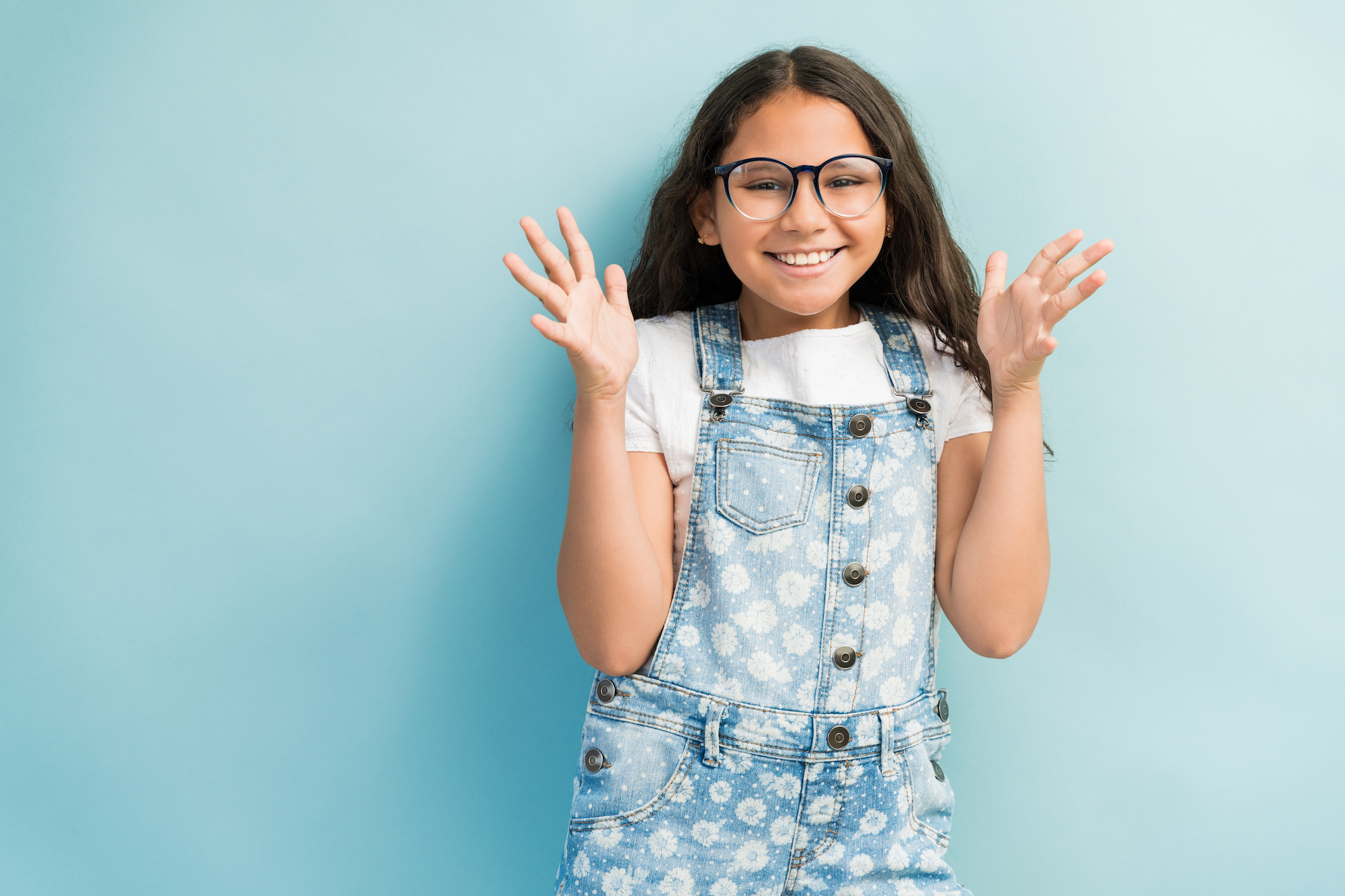 teen girl smiling at appointment