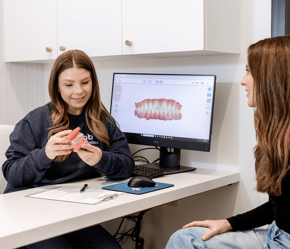 family smiling and having fun